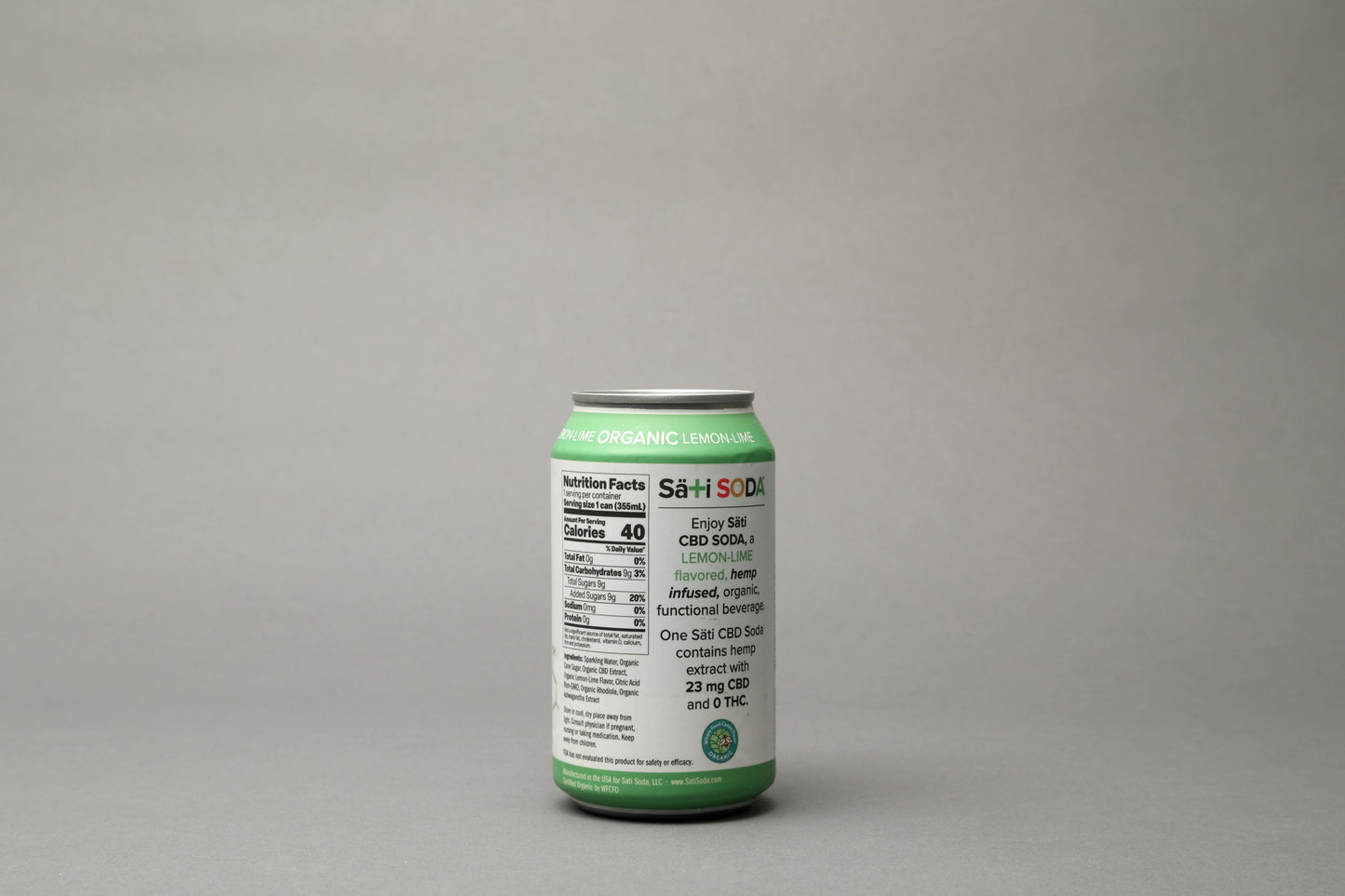 Sati CBD Soda - Lemon Lime