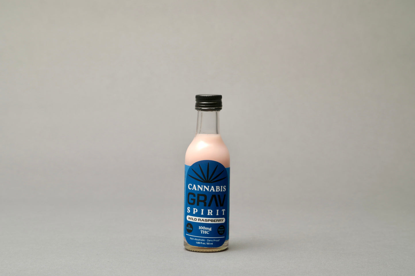 Grav Cannabis Spirit - Mini Shooter Bottle - Wild Raspberry - 100mg