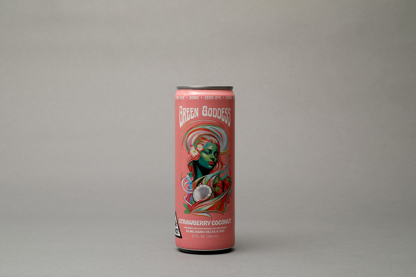 Green Goddess THC Soda - Strawberry Coconut